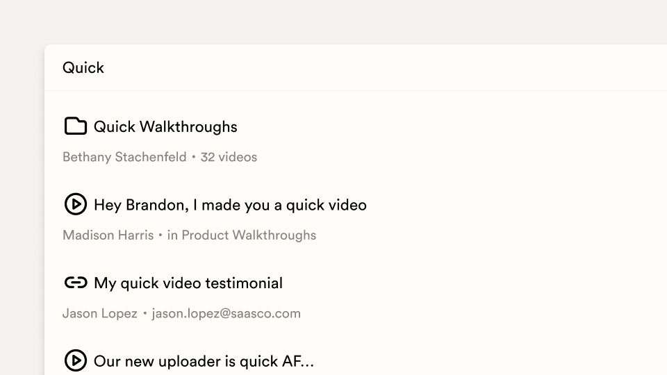 Sendspark Video Search