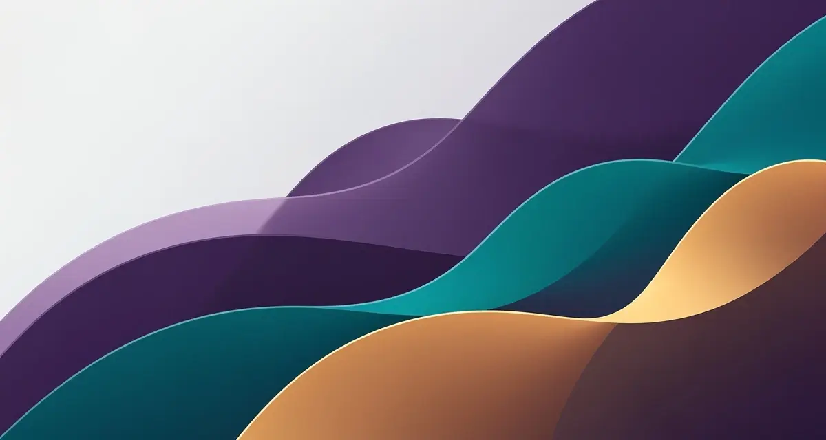 Abstract gradient representing executive sales coaching growth, strategy, and ascending performance curves in purple and teal tones