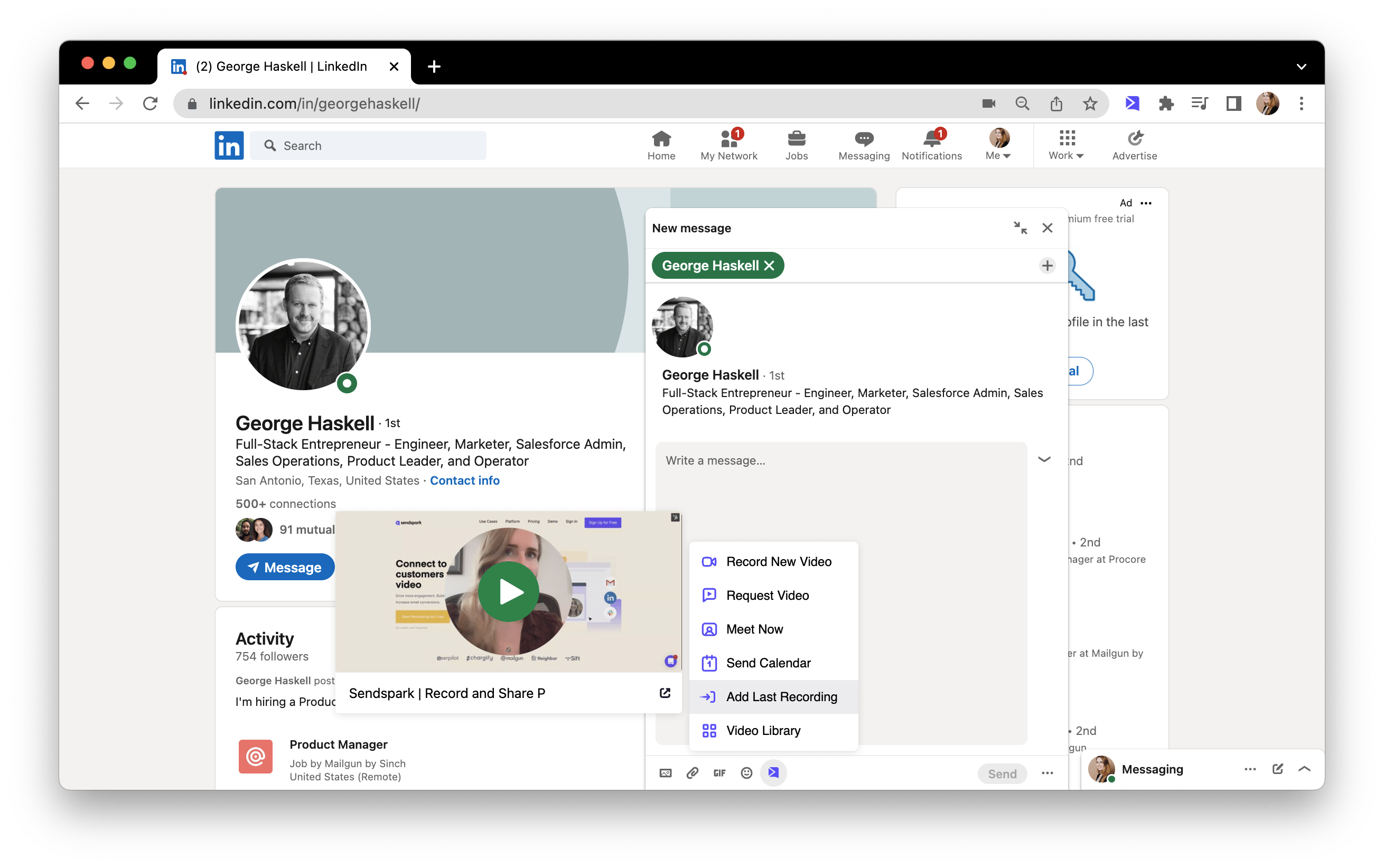 Video Marketing Tool for LinkedIn
