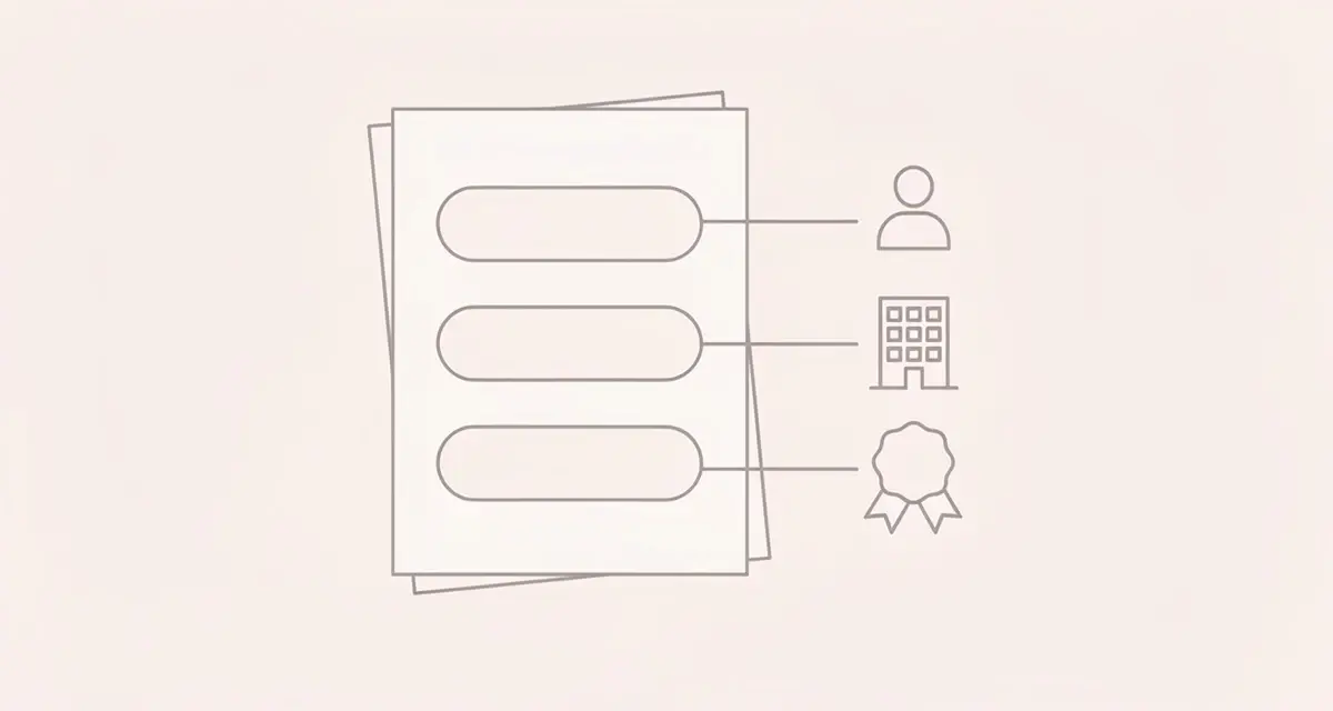 Abstract line art showing a name, company, and job title being personalized into a sales video