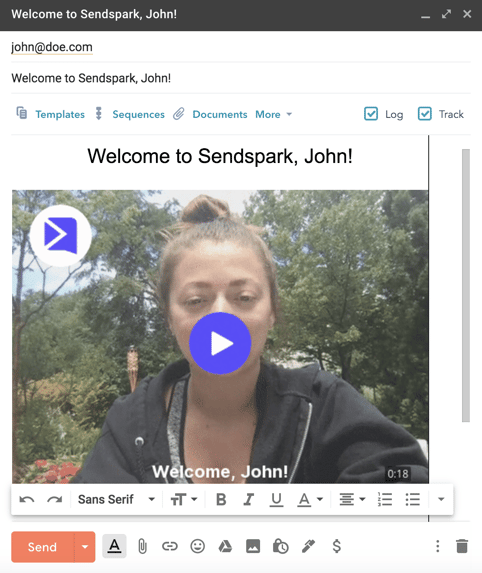 Send AI-personalized video