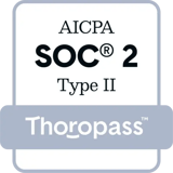 AICPA SOC 2 Type II badge issued through Thoropass for Sendspark’s 2026 attestation